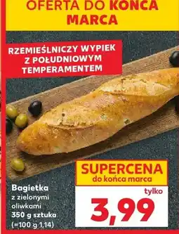Kaufland Bagietka z zielonymi oliwkami oferta