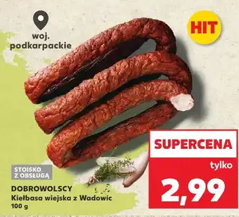 Kaufland Kiełbasa wiejska z Wadowic oferta
