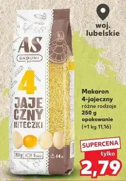 Kaufland Makaron 4-jajeczny różne rodzaje oferta