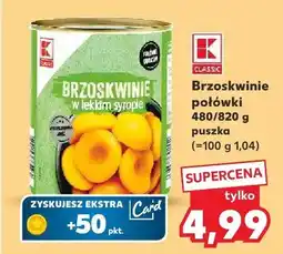 Kaufland Brzoskwinie połówki oferta