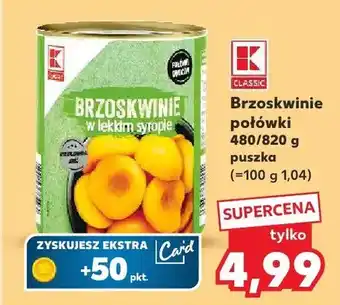 Kaufland Brzoskwinie połówki oferta