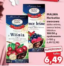 Kaufland Herbatka owocowa dzika wiśnia, owoce leśne, hibiskus oferta