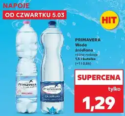 Kaufland Woda źródlana różne rodzaje oferta