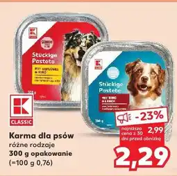 Kaufland Karma dla psów różne rodzaje oferta