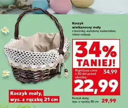 Kaufland Koszyk wielkanocny mały z koronką, wys. z rączką 21 cm, różne rodzaje oferta