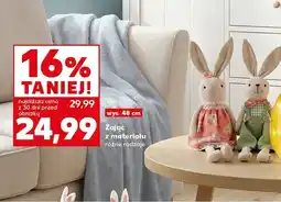 Kaufland Zając z materiału, różne rodzaje oferta