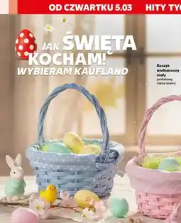 Kaufland Koszyk wielkanocny mały pastelowy, wys. z rączką 21 cm, różne kolory oferta