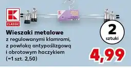 Kaufland Wieszaki metalowe z regulowanymi klamrami oferta