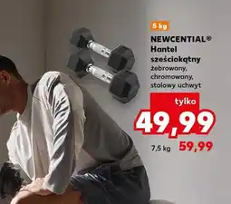 Kaufland Hantel sześciokątny żebrowany chromowany stalowy uchwyt oferta