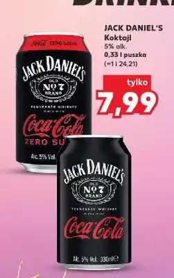 Kaufland Koktajl Jack Daniel's & Coca Cola Zero Sugar oferta