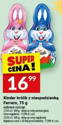 Twój Market Kinder królik z niespodzianką Ferrero oferta