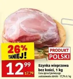 Twój Market Szynka wieprzowa bez kości oferta