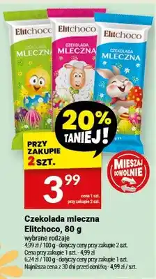 Twój Market Czekolada mleczna Elitchoco oferta