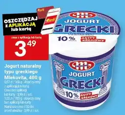 Twój Market Jogurt naturalny typu greckiego Mlekovita oferta