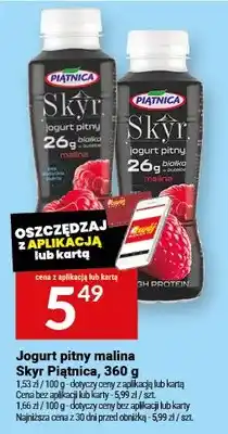 Twój Market Jogurt pitny malina Skyr Piątnica oferta