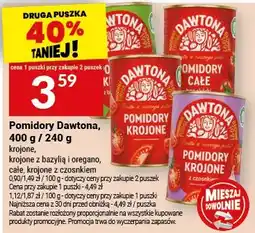 Twój Market Pomidory Dawtona krojone, krojone l bazylią l oregano, krojone l czosnkiem oferta