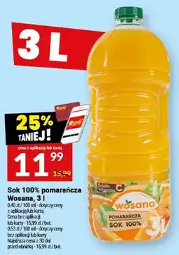 Twój Market Sok 100% pomarańcza Wosana oferta
