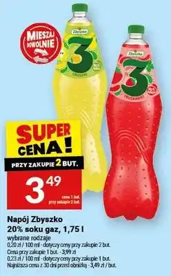Twój Market Napój Zbyszko 20% soku gaz oferta