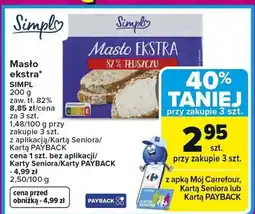 Carrefour Masło ekstra oferta
