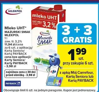 Carrefour Mleko UHT oferta