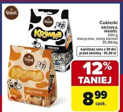 Carrefour Cukierki Krówka klasyczne, słony karmel oferta