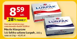 Auchan Masło klasyczne lub lekko solone oferta