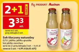 Auchan Sok tłoczony naturalny oferta