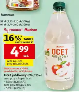 Auchan Ocet jabłkowy 6% oferta