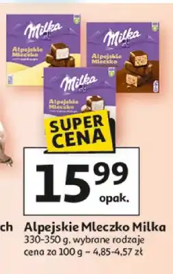 Auchan Alpejskie mleczko oferta