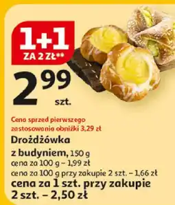 Auchan Drożdżówka z budyniem oferta