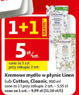 Auchan Kremowe mydło w płynie Cleanic oferta