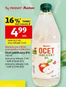 Auchan Ocet jabłkowy 6% oferta