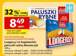 Auchan Paluszki rybne Longersy lub kapitańskie oferta