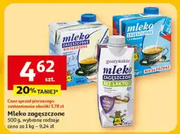 Auchan Mleko zagęszczone różne rodzaje oferta