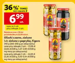 Auchan Oliwki czarne, zielone lub zielone z papryką oferta