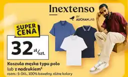 Auchan Koszula męska typu polo lub z nadrukiem oferta