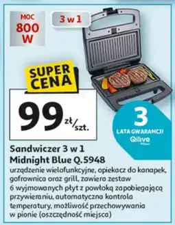 Auchan Sandwicer 3 w 1 Midnight Blue Q.5948 oferta