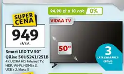 Auchan Smart LED TV 50 50US241/251B oferta