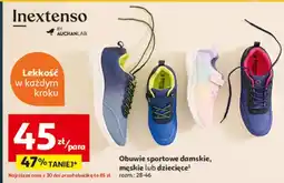 Auchan Obuwie sportowe damskie, męskie lub dziecięce oferta