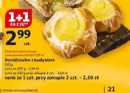 Auchan Drożdżówka z budyniem oferta