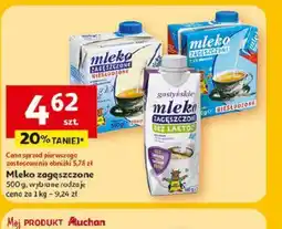 Auchan Mleko zagęszczone oferta