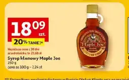 Auchan Syrop klonowy Maple Joe oferta