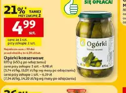 Auchan Ogórki konserwowe oferta