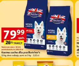 Auchan Karma sucha dla psa Butcher's oferta