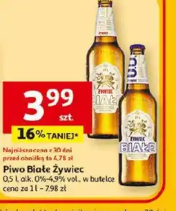 Auchan Piwo Białe Zywiec oferta