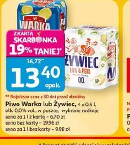 Auchan Piwo Warka / Zywiec oferta
