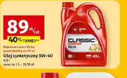 Auchan Orlen Oil Olej syntetyczny 5W-40 oferta