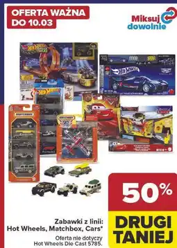 Carrefour Zabawki z linii: Hot Wheels, Matchbox, Cars oferta