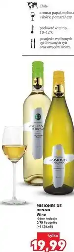Kaufland Wino Misiones de Rengo różne rodzaje oferta