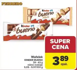 Carrefour Wafelek KINDER BUENO oferta